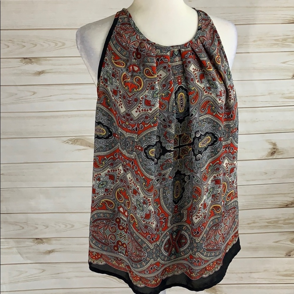 Super cute Cynthia Rowley Halter style top - Sz L